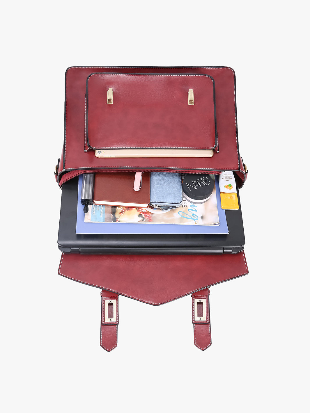 Women's Faux leather Classic Big Briefcase